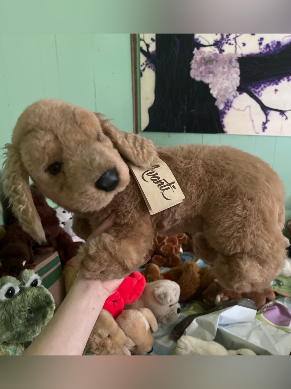 Vintage rare AUTHENTIC AVANI lab retriever puppy dog plush stuffed animal NWT